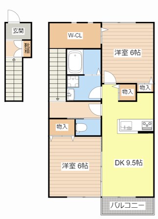 アルコバレーノの物件間取画像